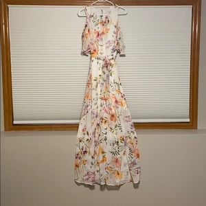 Calvin Klein floral maxi dress size 6